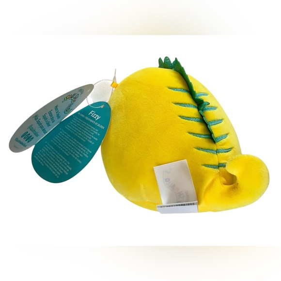 Original Squishmallows Fizzy Bright Yellow with Green Details New with Tags - Picture 10 of 12